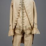 GENTS ENGLISH THREE-PIECE DRESS SUIT, LATE 18th C