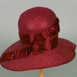 Straw cloche hat Made c. 1925