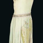 An embroidered dress probably by Madeleine Vionnet