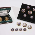 2 Sets of Presidential Blazer Buttons and a Pair of Cufflinks