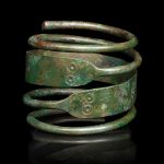 A European bronze spiral bracelet