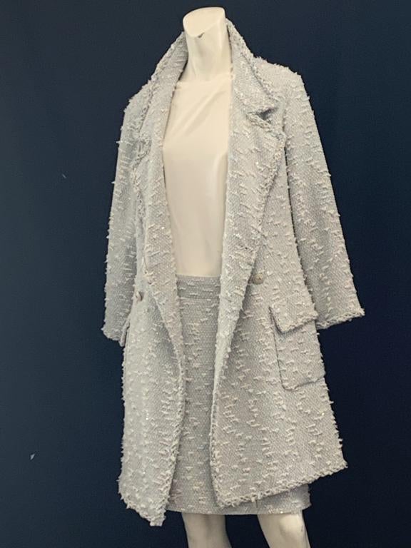 CHANEL WOMAN'S COTTON AND WOOL SKIRT AND JACKET