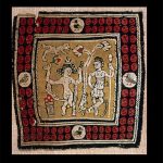 Square of fabric illustrating "Aphrodite's marriage"