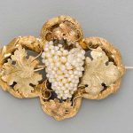 Gold brooch made by Alfred Lorking Made by Lorking, Alfred in Sydney, New South Wales, Australia, c 1857.