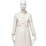 AN IVORY WOOL GABARDINE COAT ROSE BERTIN, LAUSANNE, 1967/68