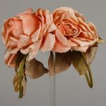 Women’s bandeau hat of roses Made by 1953-1963