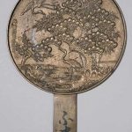 ‘Magic’ mirror Made by in Japan, Asia, 1886.