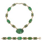 A jadeite necklace and bracelet suite, by Enos Richardson & Co., New York, 1940s