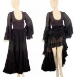 Giorgio Sant 'Angelo Black Nylon Dress American, early 1970s