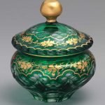 Powder box 1866–70 New England Glass Company