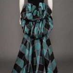 DOROTHY O'HARA TAFFETA EVENING GOWN, c. 1945