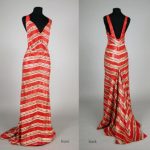 Striped Sequin Evening Gown Probably Worth, French, 1930s