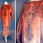 Fortuny Peach Velvet Cocoon Dress Italian, 1920s