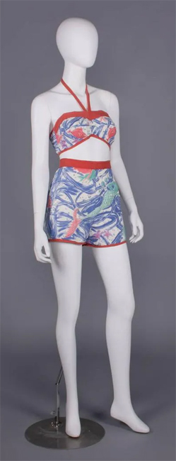 TIANA PITTELLE BATHING SUIT, HONOLULU, LATE 1940s